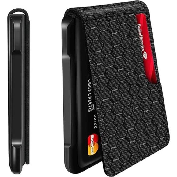 Mens Wallet Tactical Bifold Wallets for Men Metal RFID Blocking Aluminum Holder - Picture 7 of 7